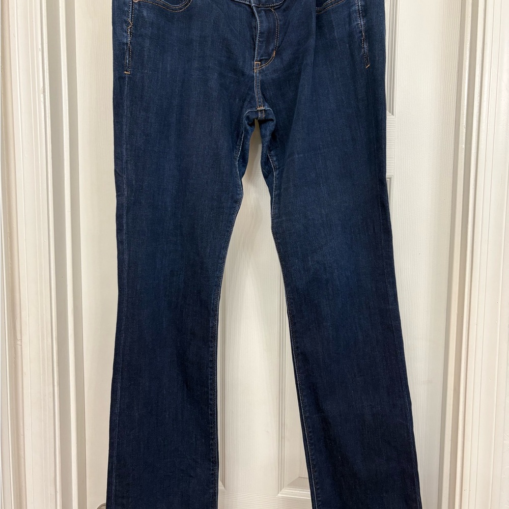 Express Women’s Dark Indigo Straight Leg Jeans